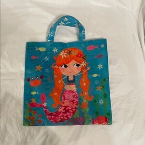Colorful Mermaid Tote Bag ( Reusable plastic tote)